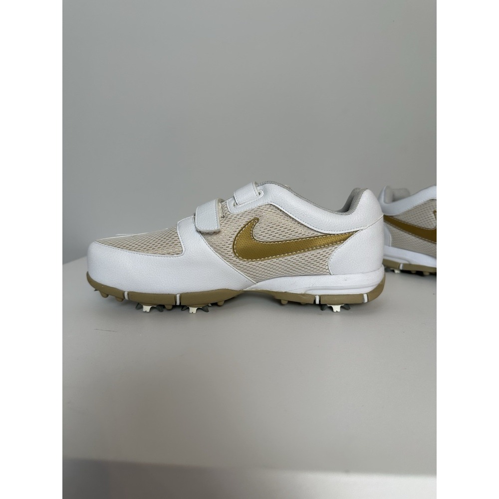 Nike 314904-171 SP Women's White/Gold Soft Spikes‎ Golf Sneakers Shoes Size 8.5 - Picture 6 of 10